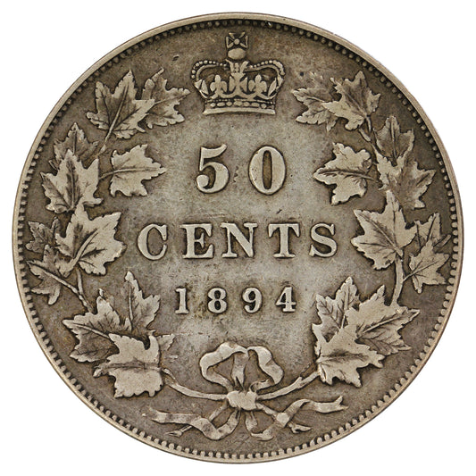 1894 Canada 50-cents VF-EF (VF30) $