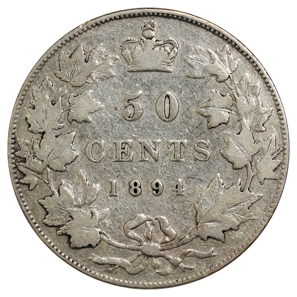 1894 Canada 50-cents Fine (F12) $
