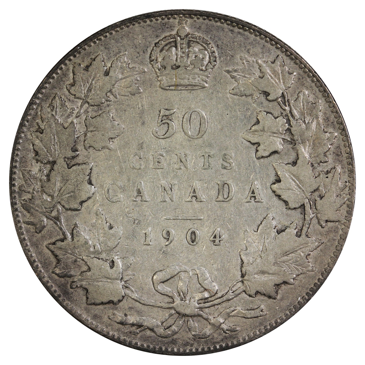 1904 Canada 50-cents VF-EF (VF30) $