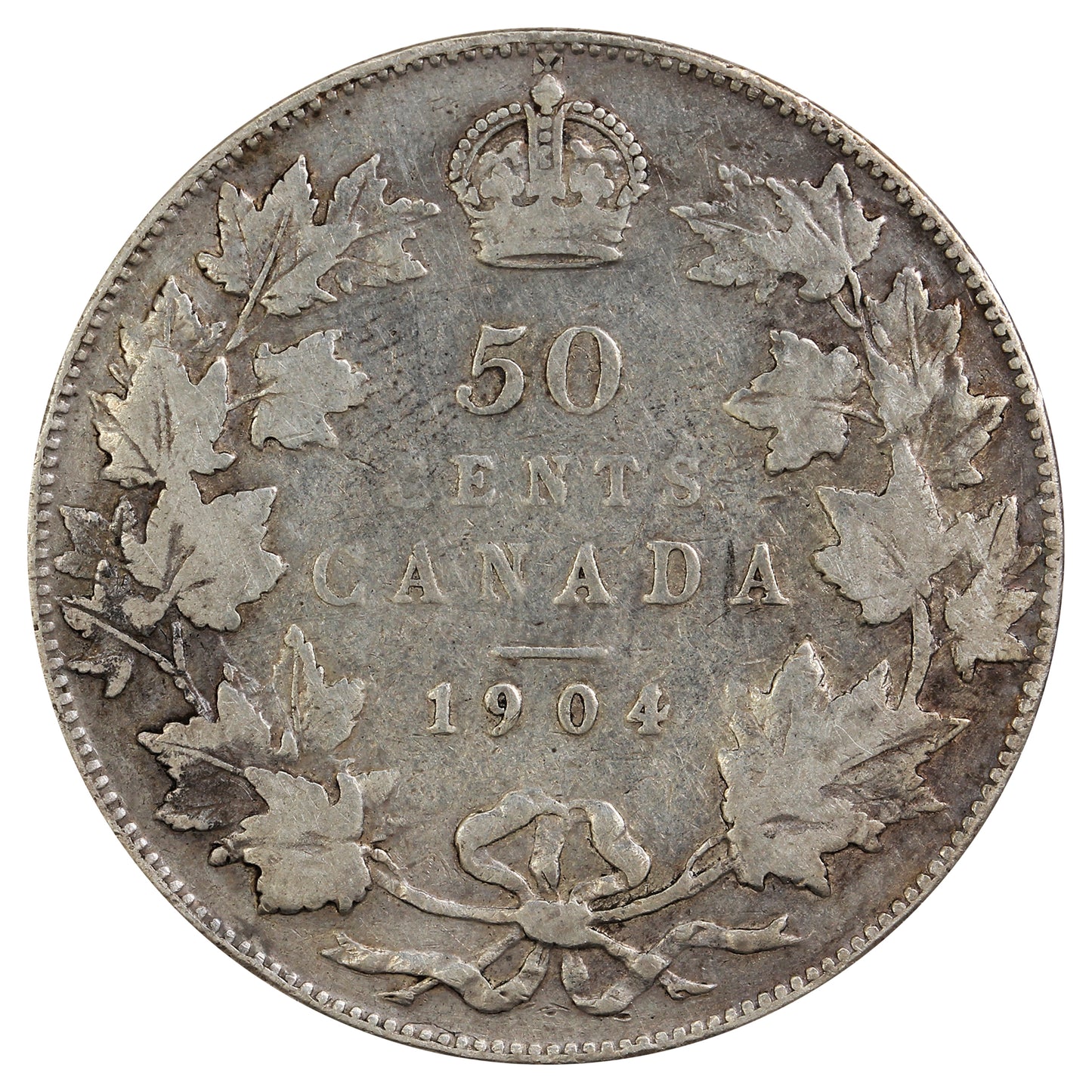 1904 Canada 50-cents F-VF (F15) $