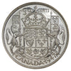 1947 Curved 7 Canada 50-cents Choice Brilliant Uncirculated (MS64) $
