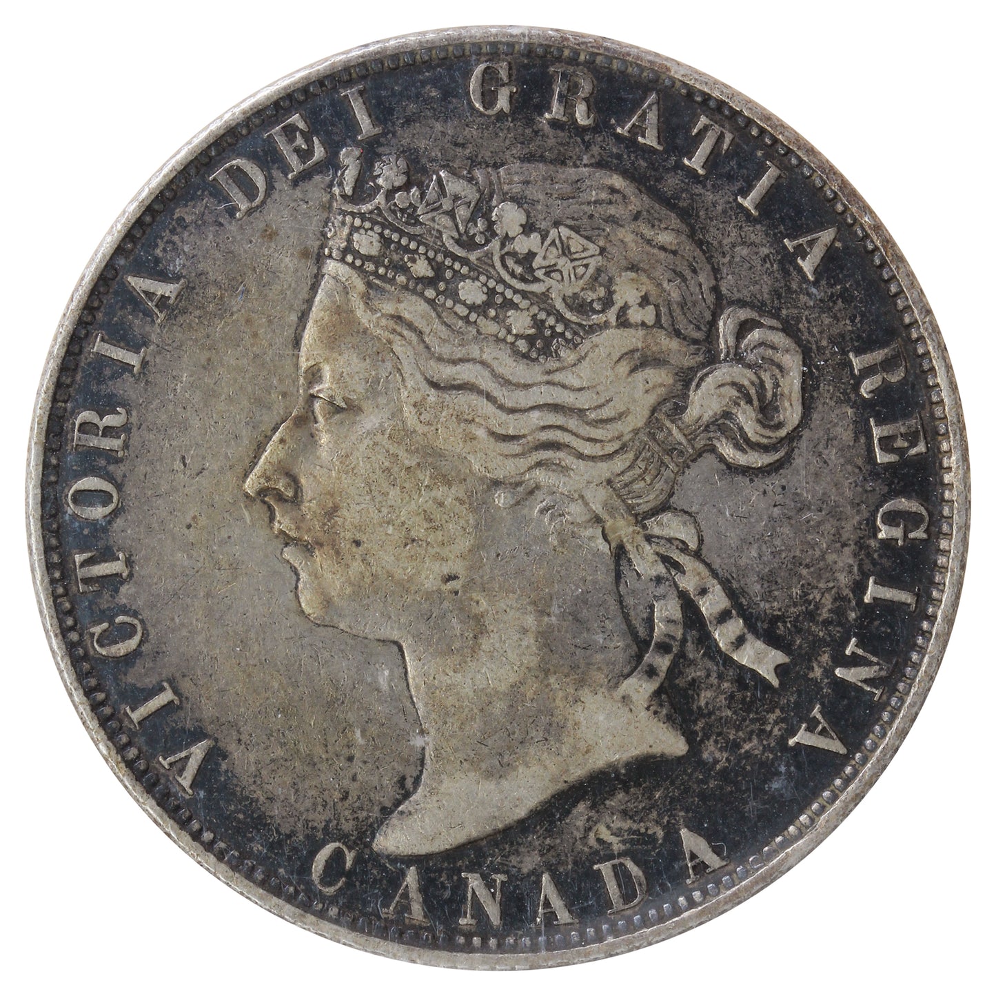 1870 No LCW Canada 50-cents ICCS Cerfified VF20