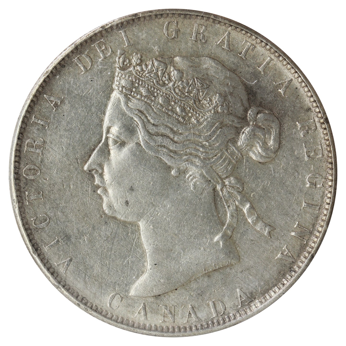 1881H Canada 50-cents ICCS Certified EF40