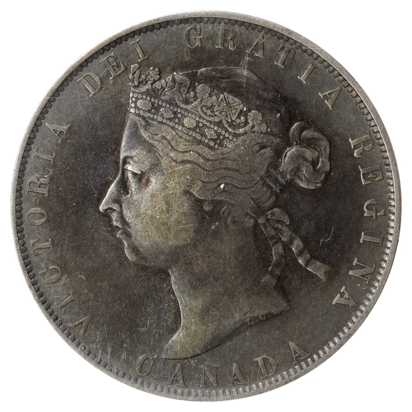 1890H Obv. 4 Canada 50-cents ICCS Certified F12