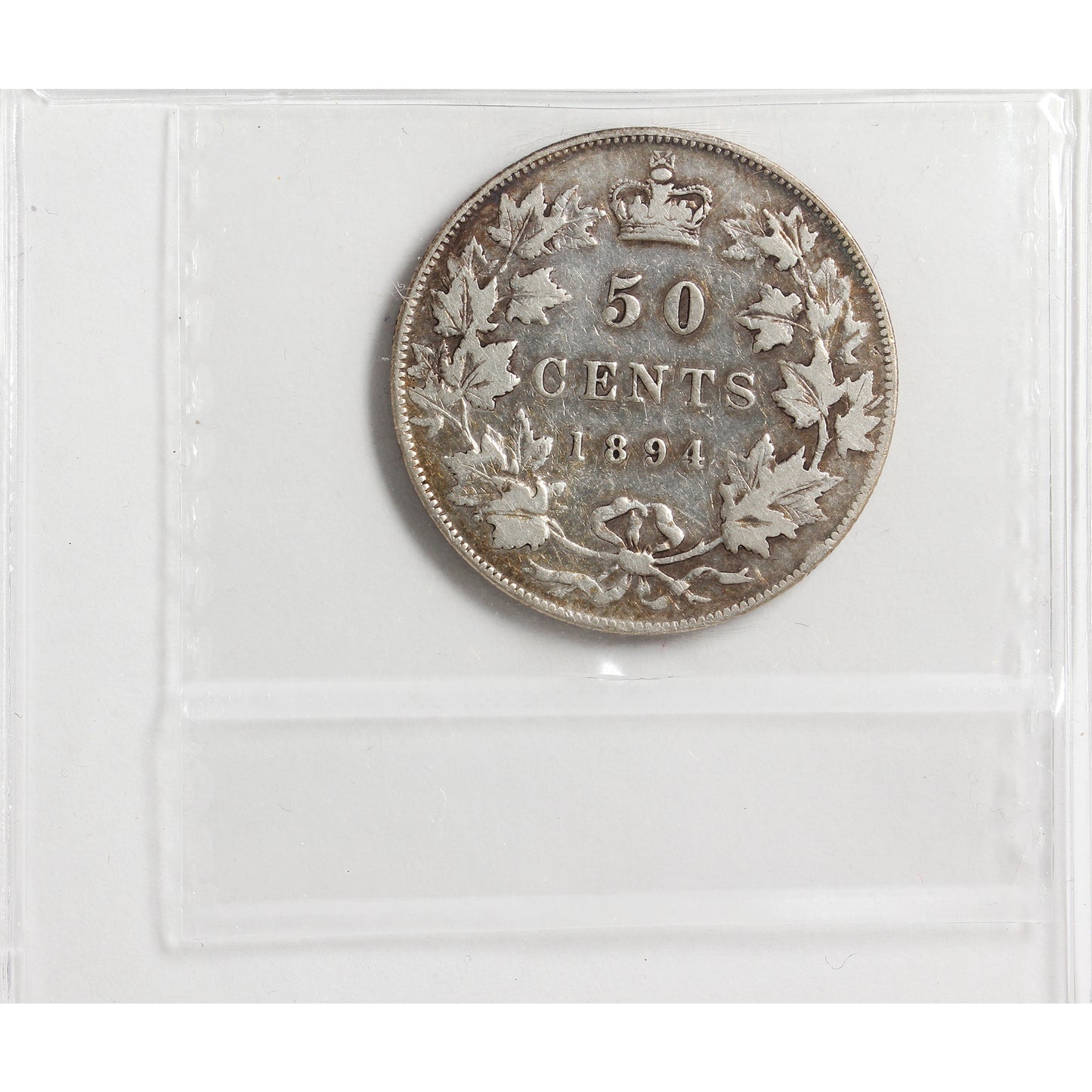1894 Canada 50-cents ICCS Certified F12
