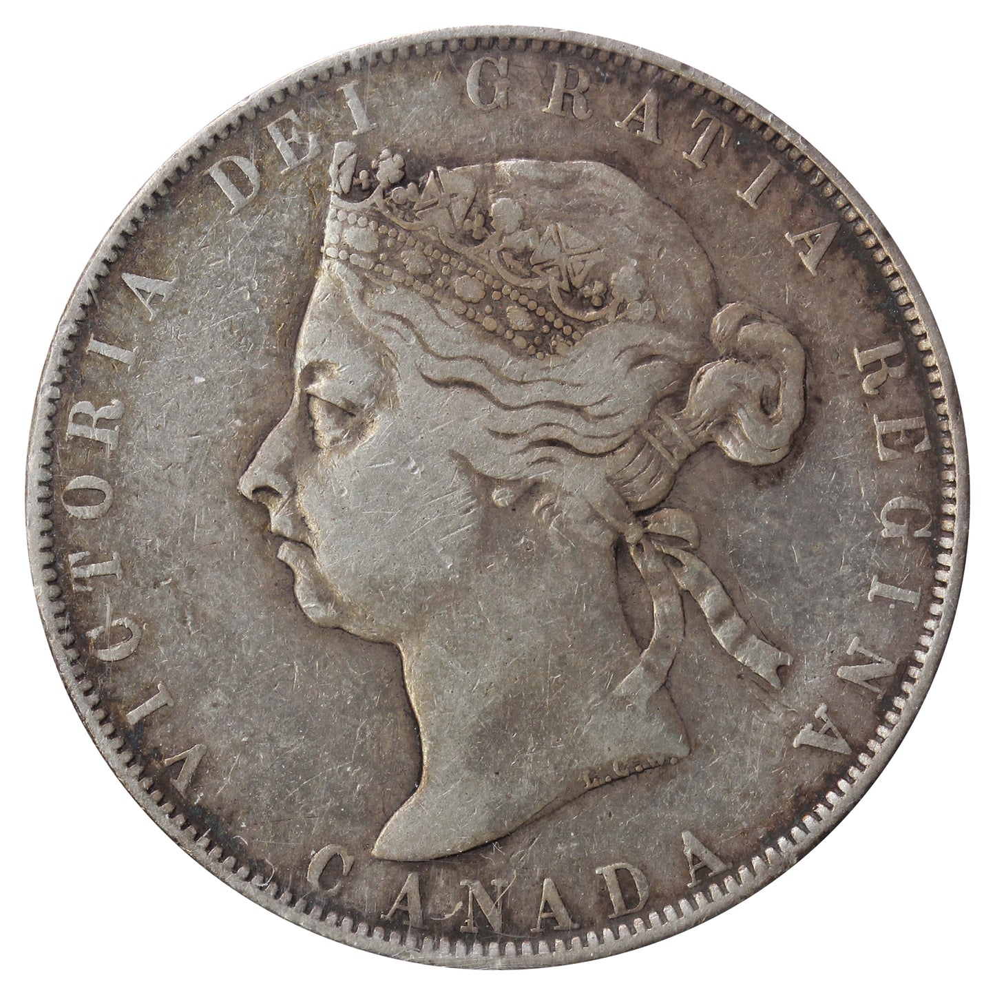1894 Canada 50-cents ICCS Certified F12
