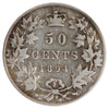 1894 Canada 50-cents ICCS Certified F12