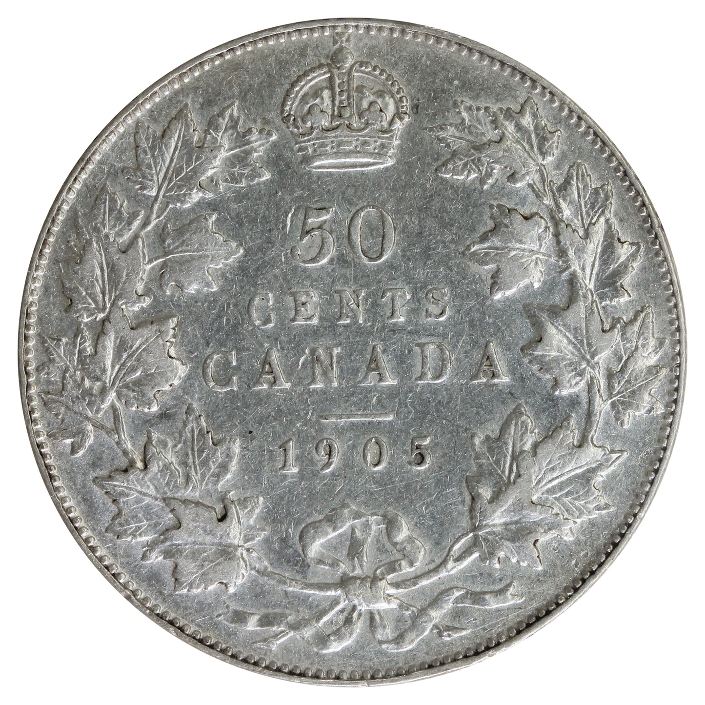 1905 Canada 50-cents ICCS Certified EF40