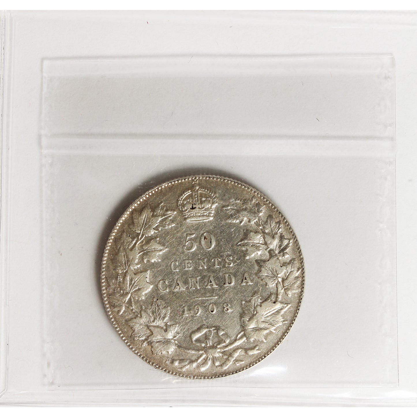 1908 Canada 50-cents ICCS Certified EF40