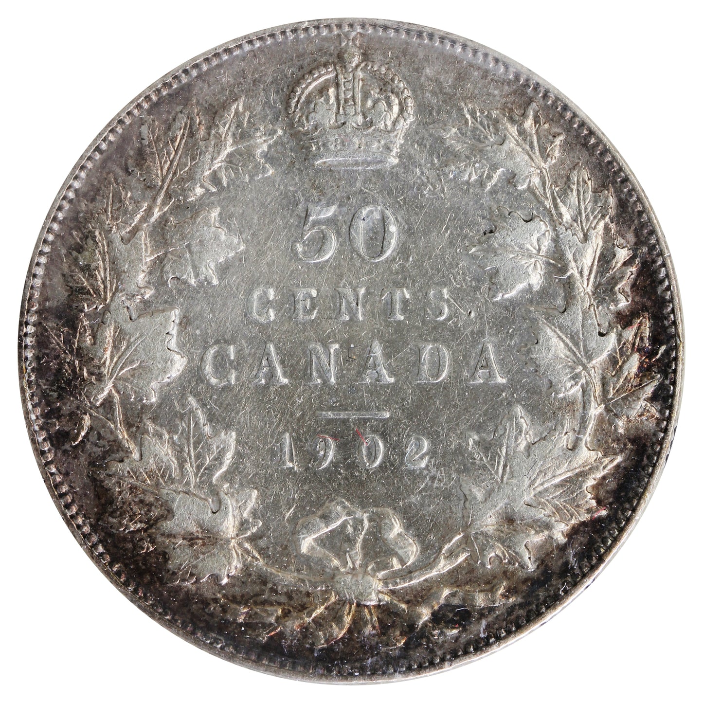 1902 Canada 50-cents ICCS Certified EF40
