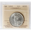1932 Canada 50-cents ICCS Cerfified AU50