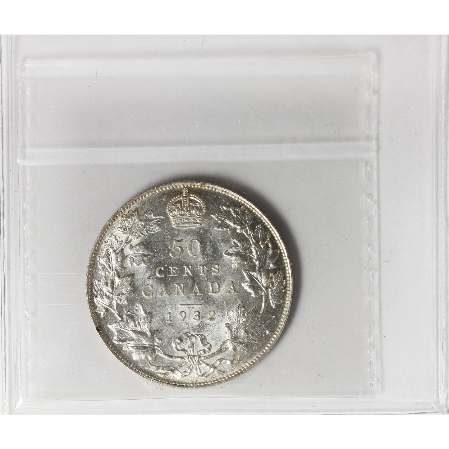 1932 Canada 50-cents ICCS Cerfified AU50