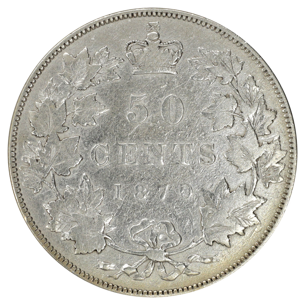 1870 No LCW Canada 50-cents VG-F (VG10) $