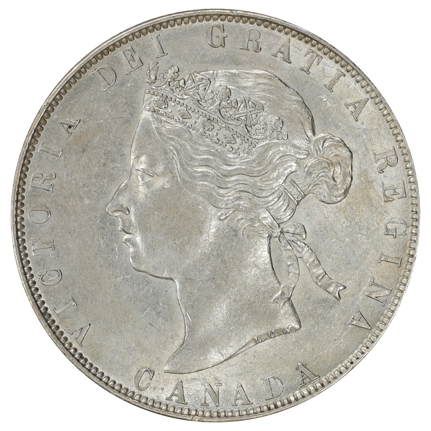 1870 LCW Canada 50-cents AU-UNC (AU50) $