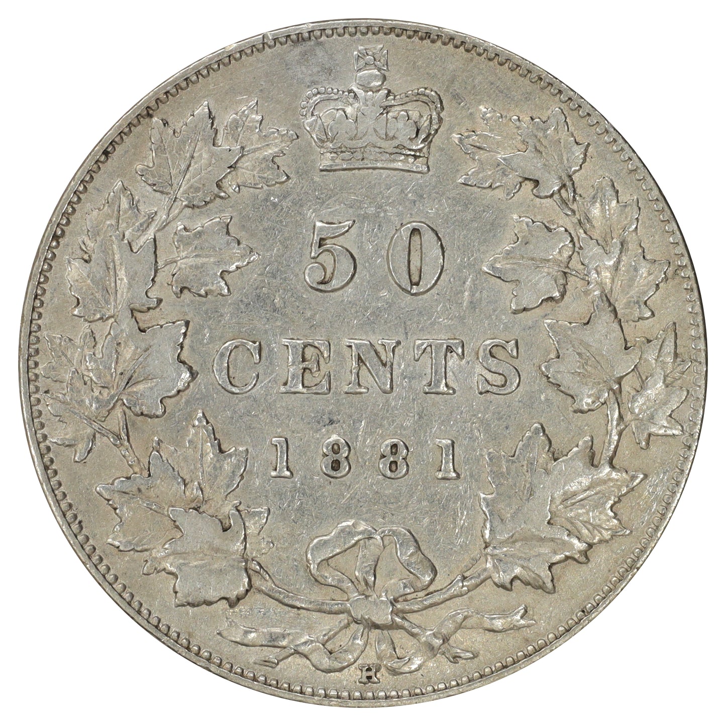 1881H Canada 50-cents Extra Fine (EF40) $