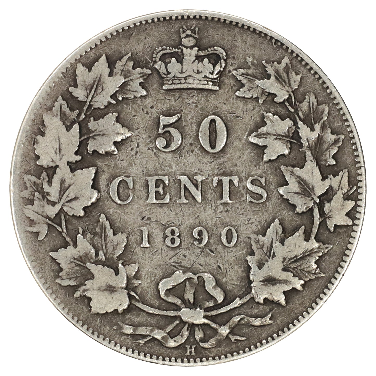 1890H Canada 50-cents Fine (F12) $