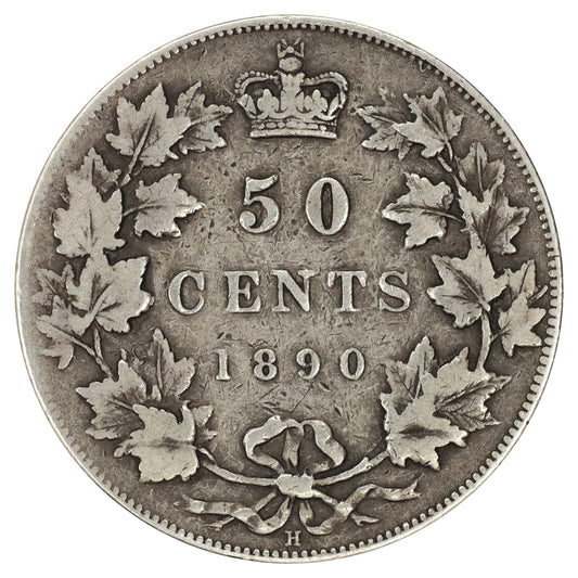 1890H Canada 50-cents Fine (F12) $