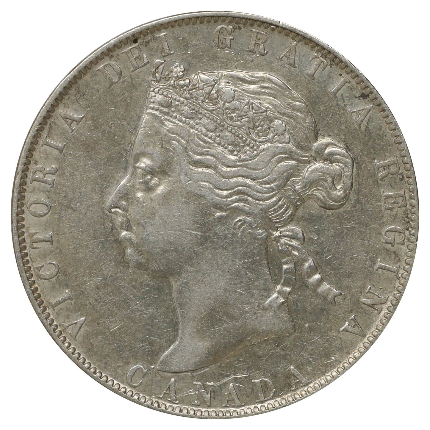 1892 Obv. 4 Canada 50-cents Extra Fine (EF40) $