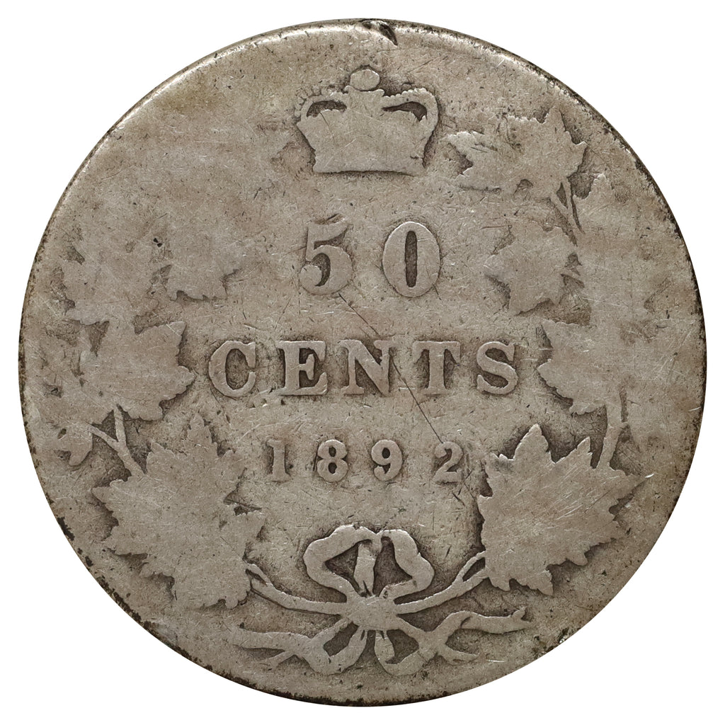 1892 Obv. 3 Canada 50-cents Filler $