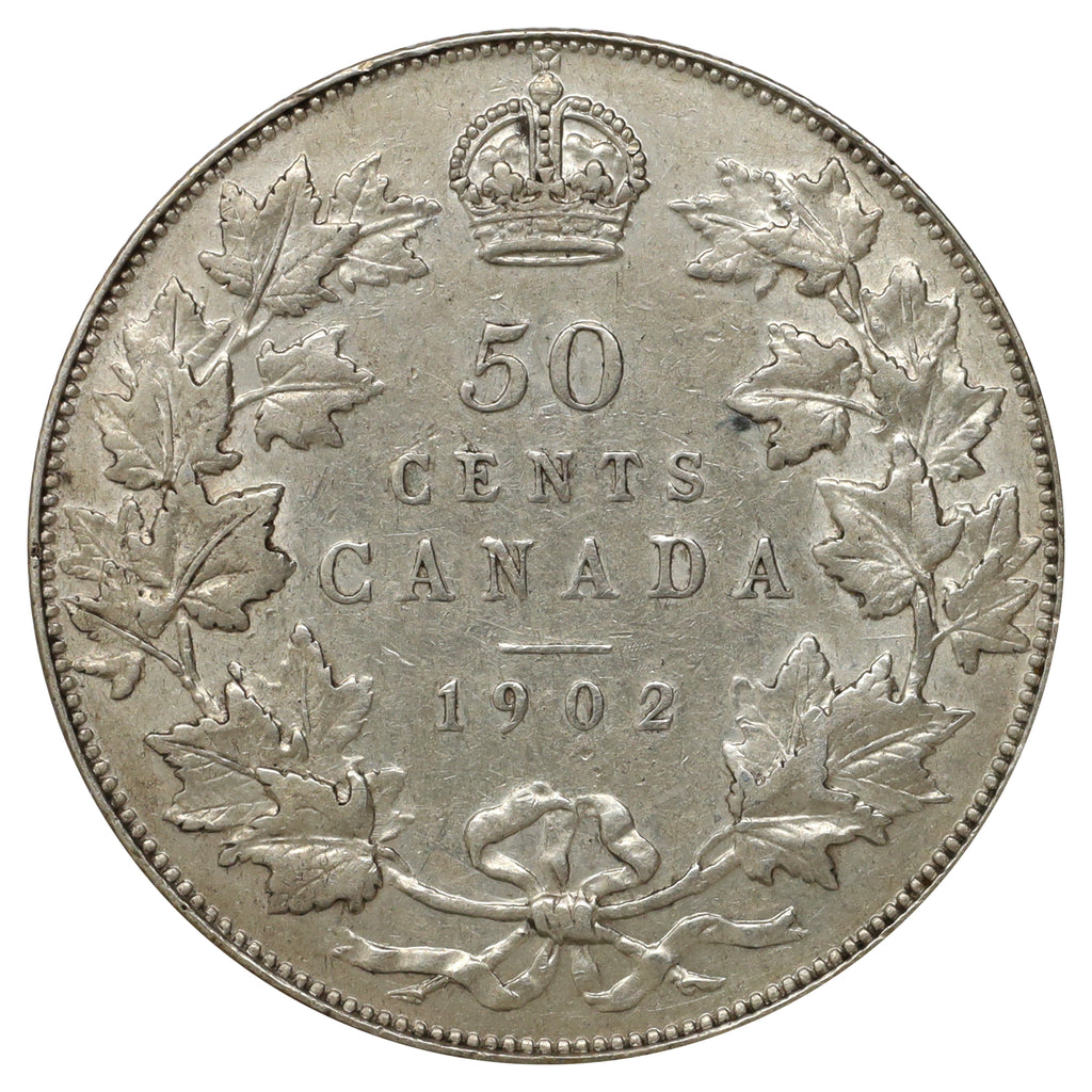 1902 Canada 50-cents Extra Fine (EF40) $