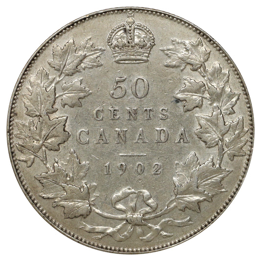 1902 Canada 50-cents Extra Fine (EF40) $