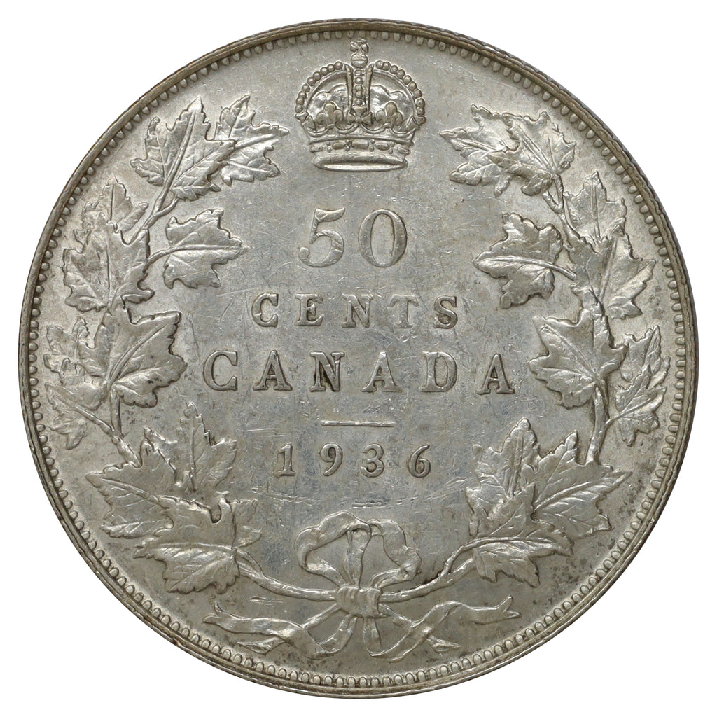 1936 Canada 50-cents AU-UNC (AU55) $