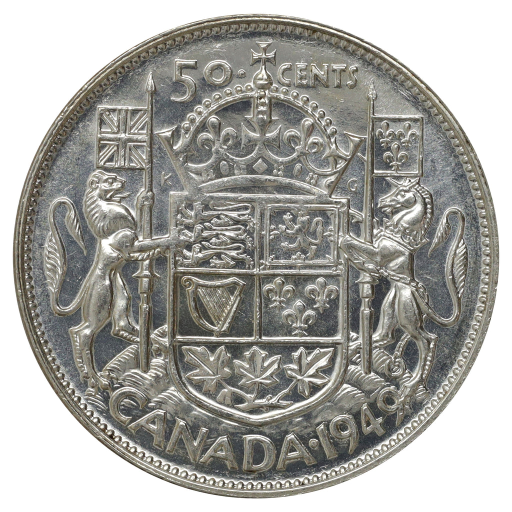 1949 Hoof Over 9 Canada 50-cents EF-AU (EF45) $