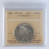 1872H Canada 50-cents ICCS Certified EF45
