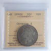 1890H Obv. 4 Canada 50-cents ICCS Certified VG8