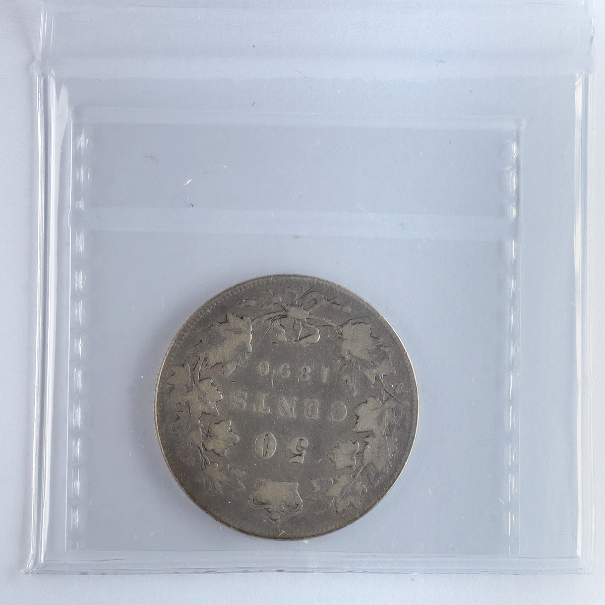 1890H Obv. 4 Canada 50-cents ICCS Certified VG8