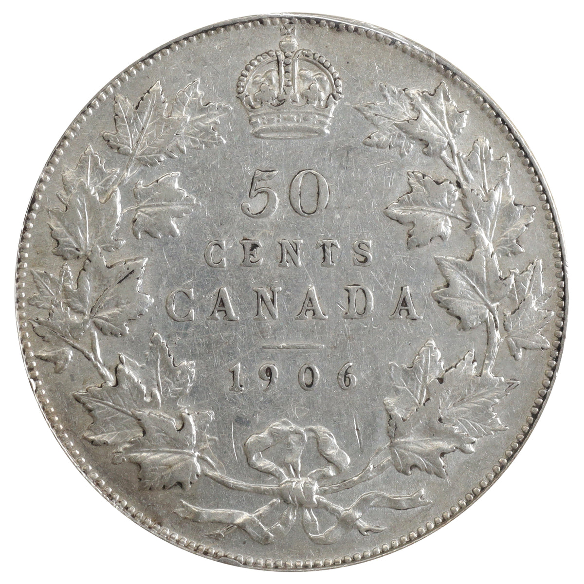 1906 Canada 50-cents ICCS Certified EF45