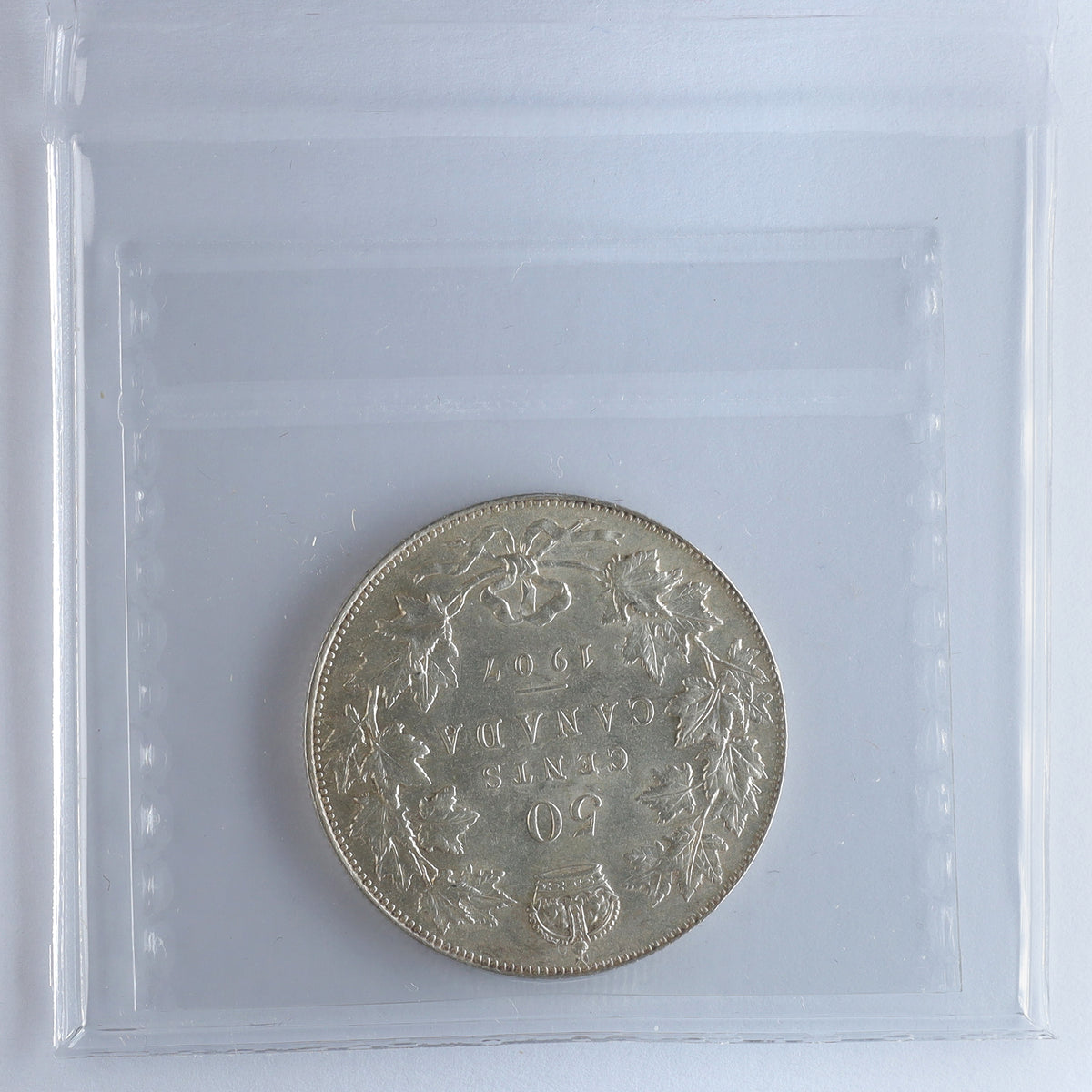 1907 Canada 50-cents ICCS Certified AU55