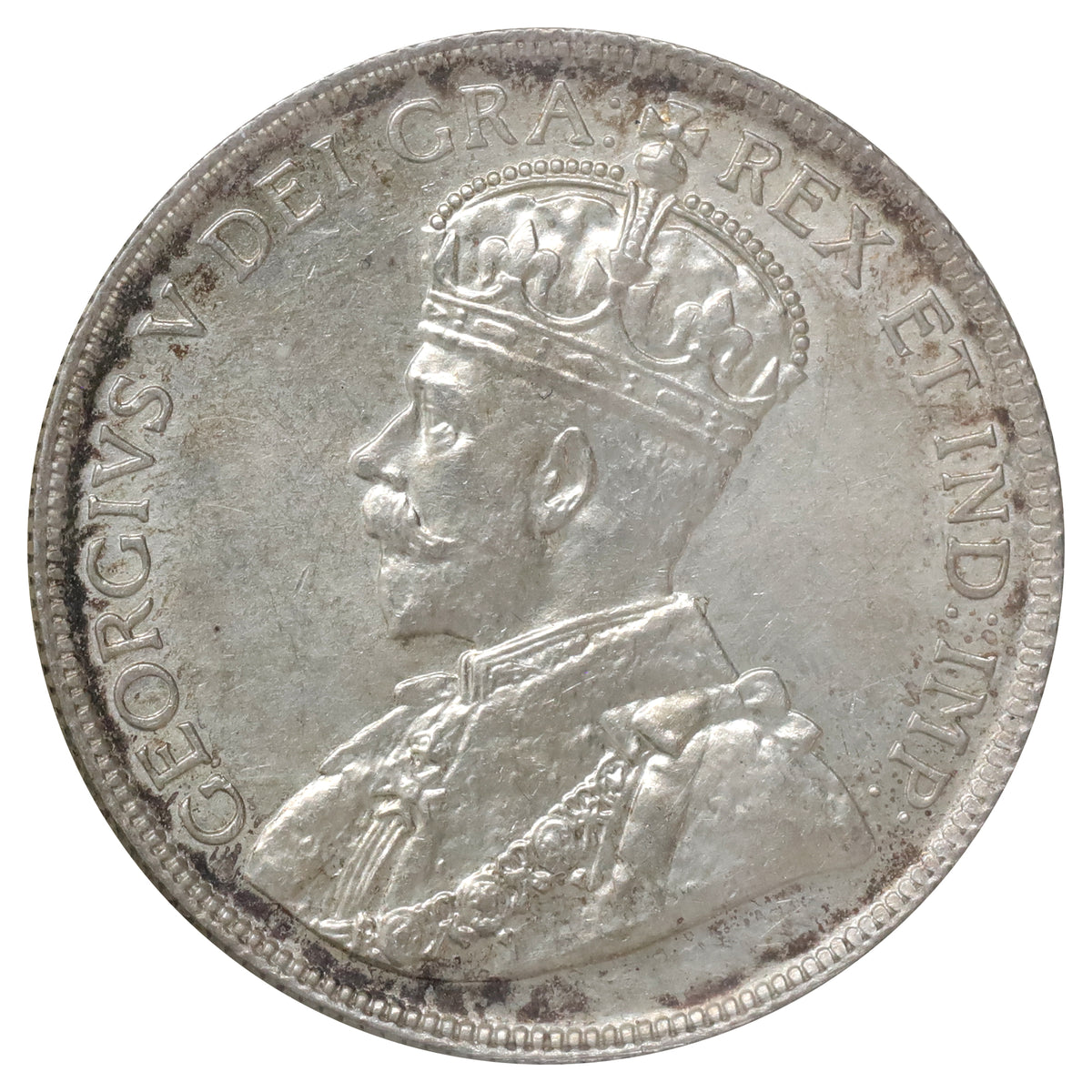 1917 Canada 50-cents ICCS Certified AU55