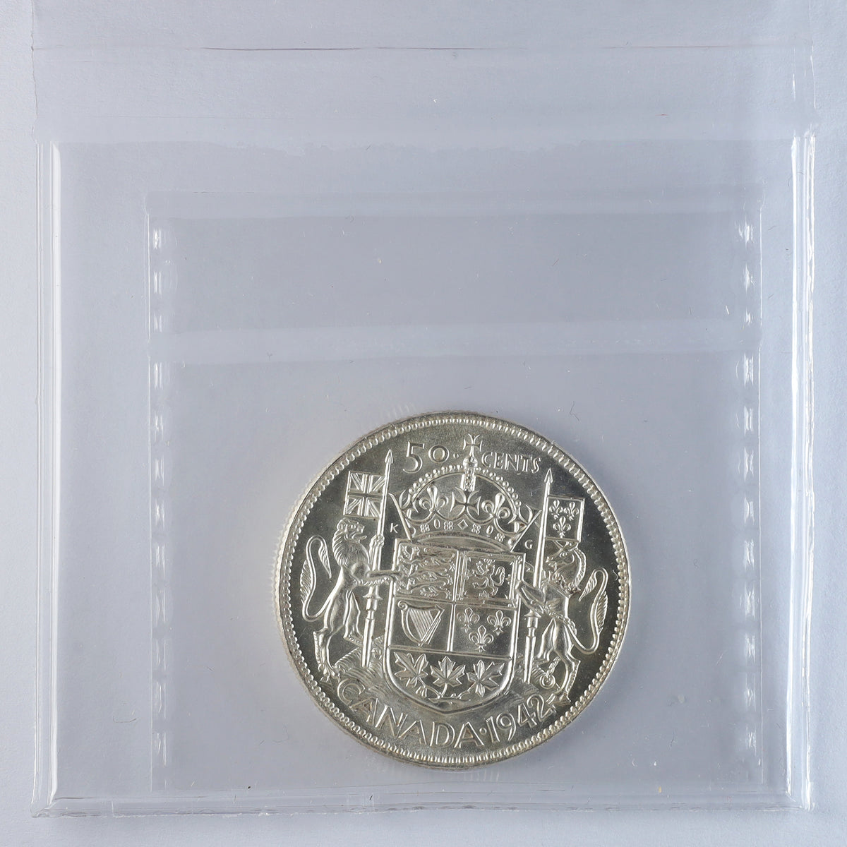 1942 Canada 50-cents ICCS Certified MS65 (XBP 650)