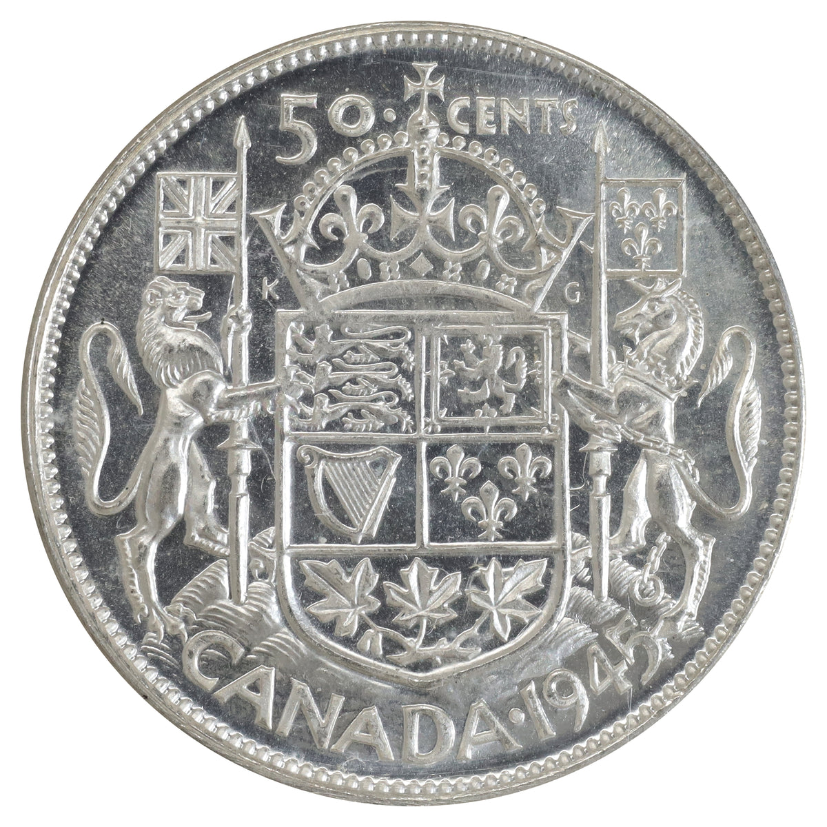 1945 Canada 50-cents ICCS Certified MS64