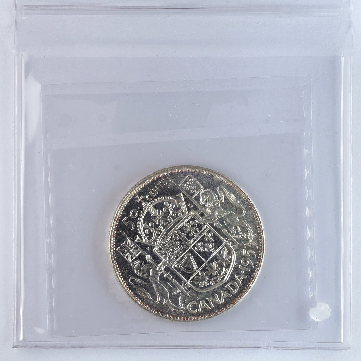 1953 Large Date, NSF Canada 50-cents ICCS Certified MS64