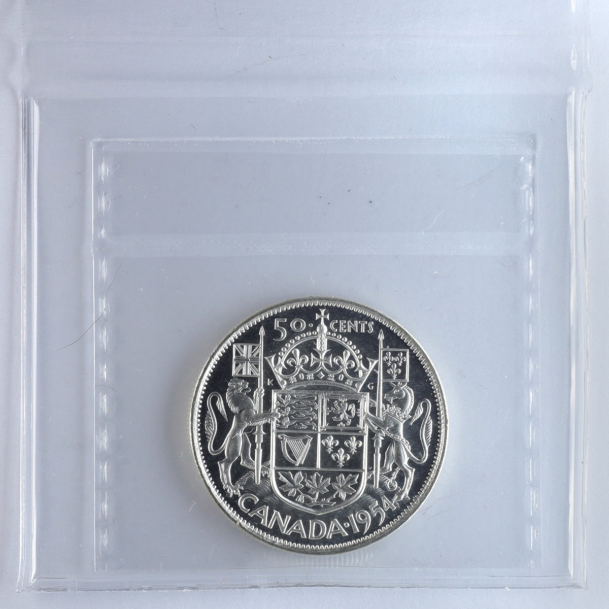 1954 Canada 50-cents ICCS Certified PL66 Heavy Cameo