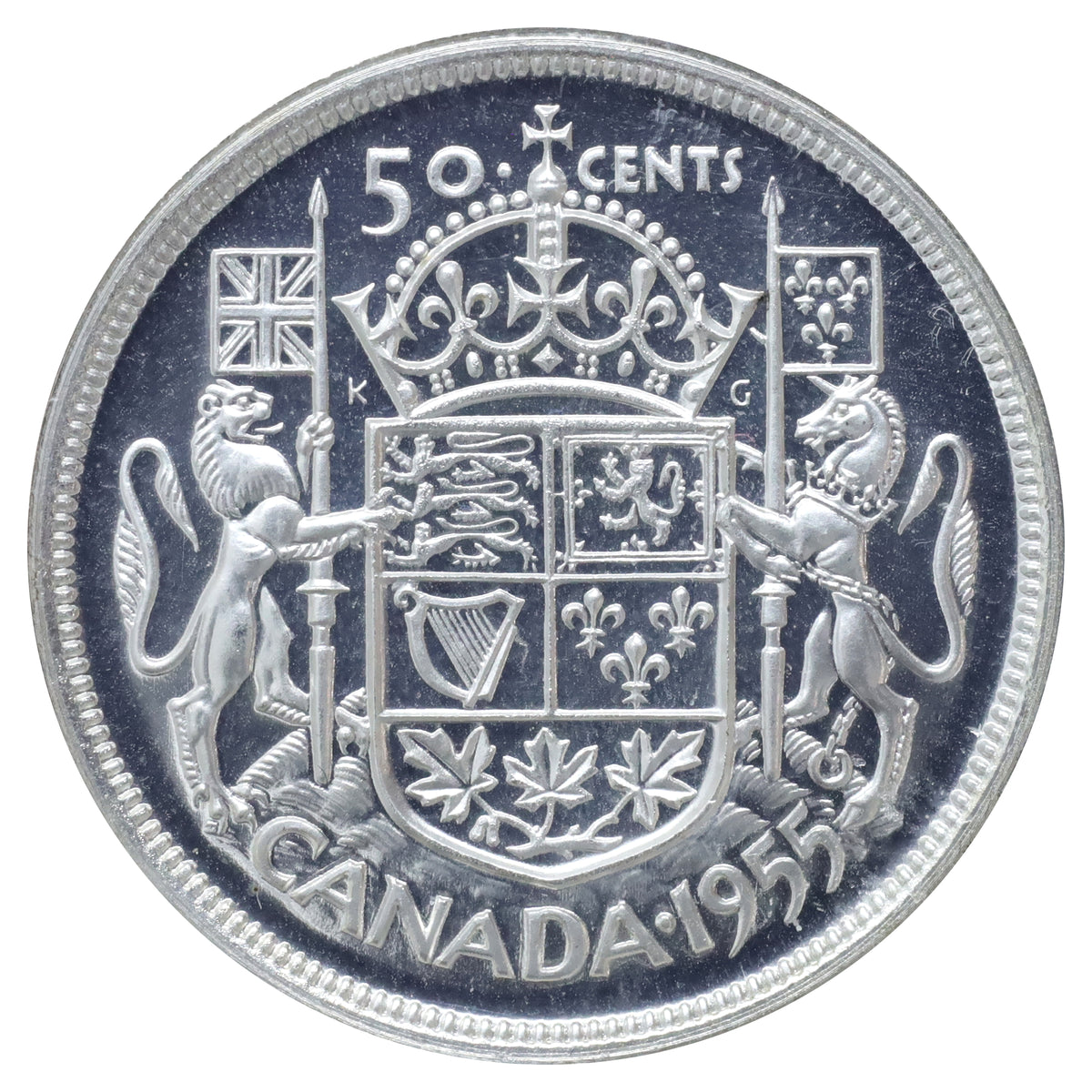 1955 Canada 50-cents ICCS Certified PL67 Heavy Cameo
