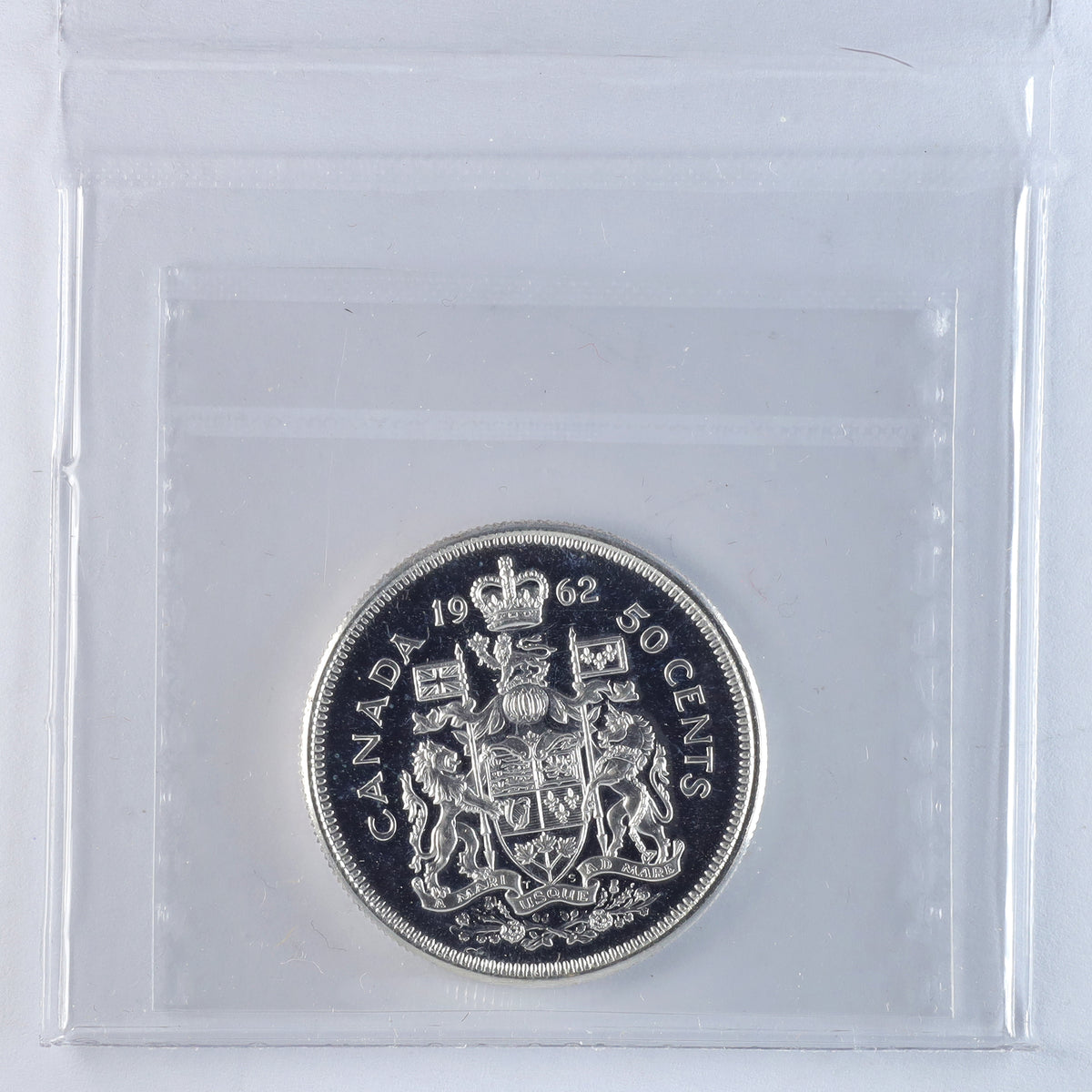 1962 Canada 50-cents ICCS Certified PL66 UHC