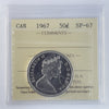1967 Canada 50-cents ICCS Certified SP67