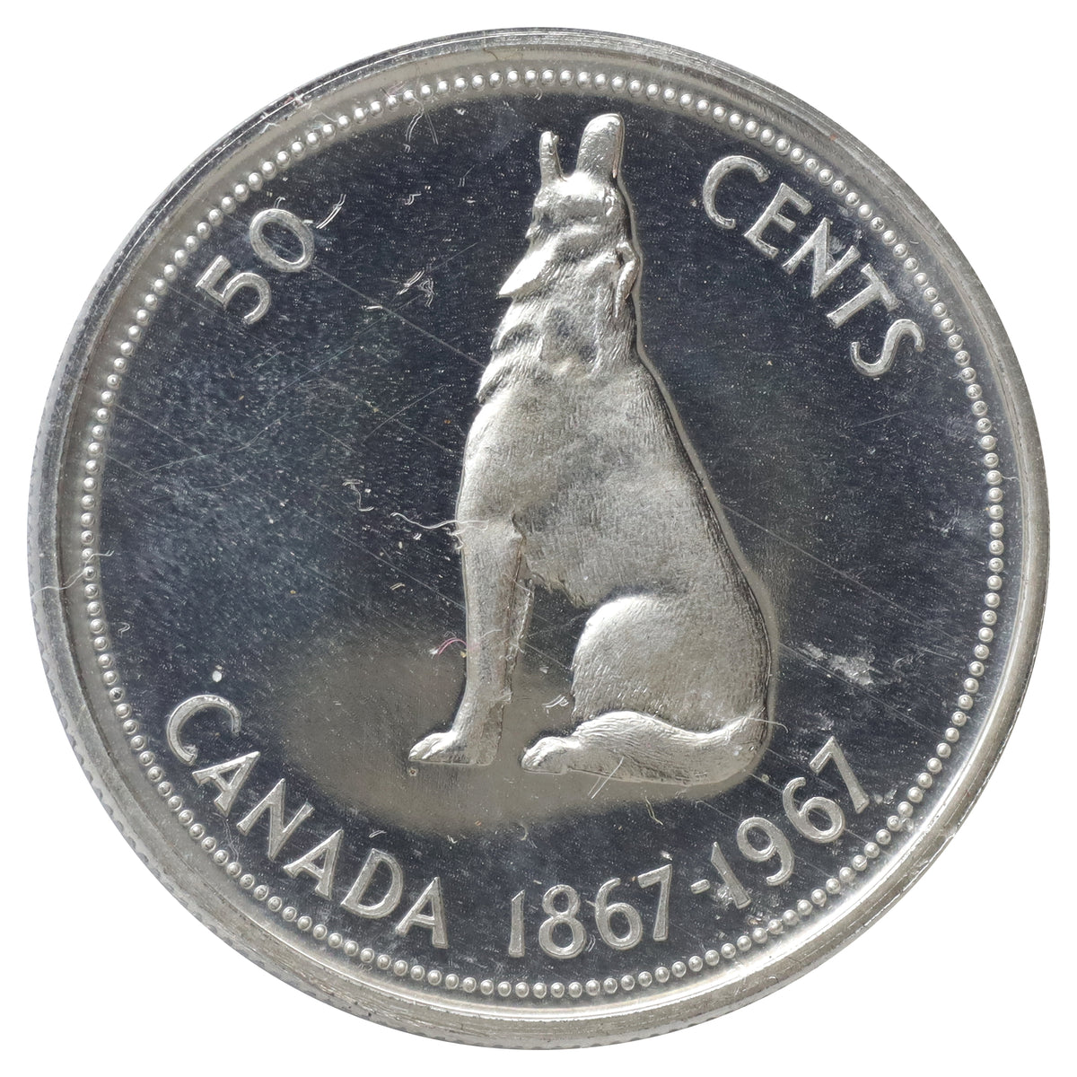 1967 Canada 50-cents ICCS Certified SP67