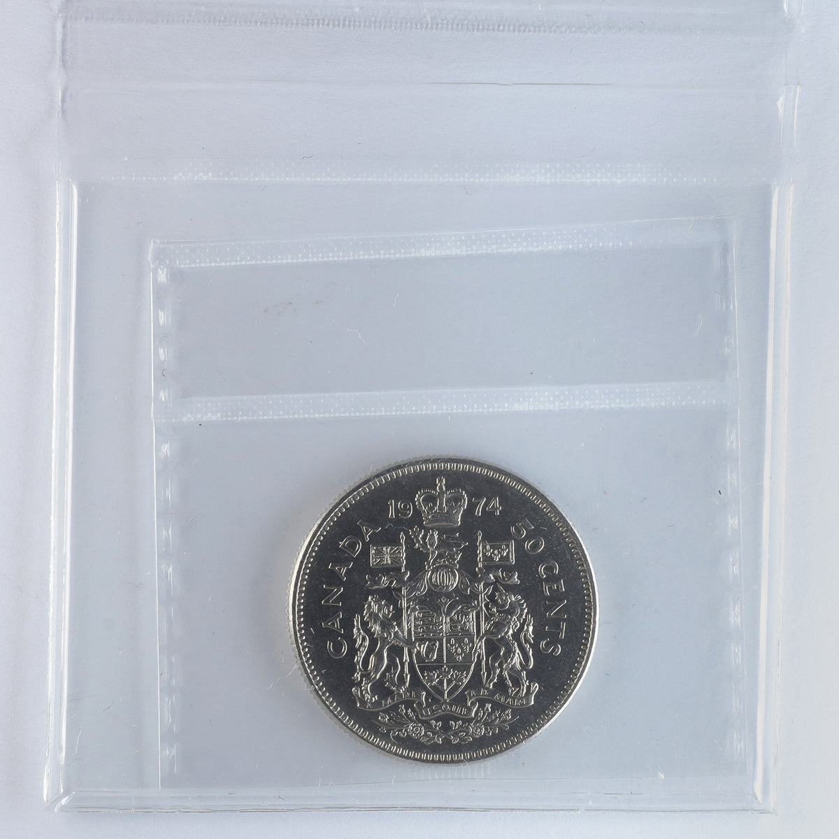1974 Missing S Canada 50-cents ICCS Certified MS62