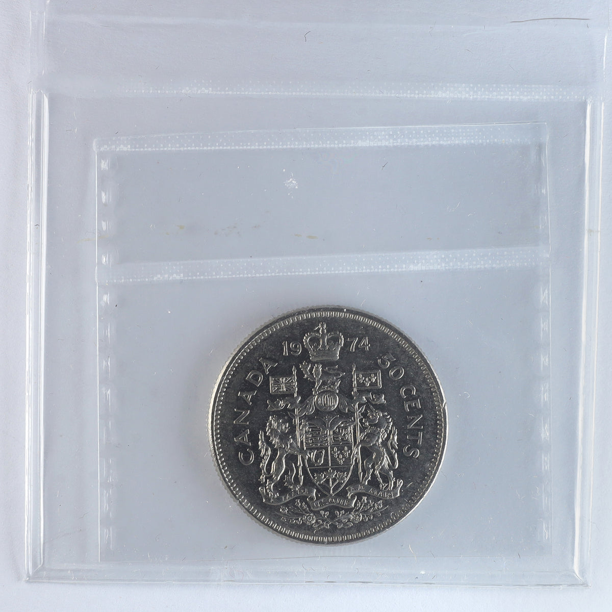 1974 Missing S Canada 50-cents ICCS Certified MS63