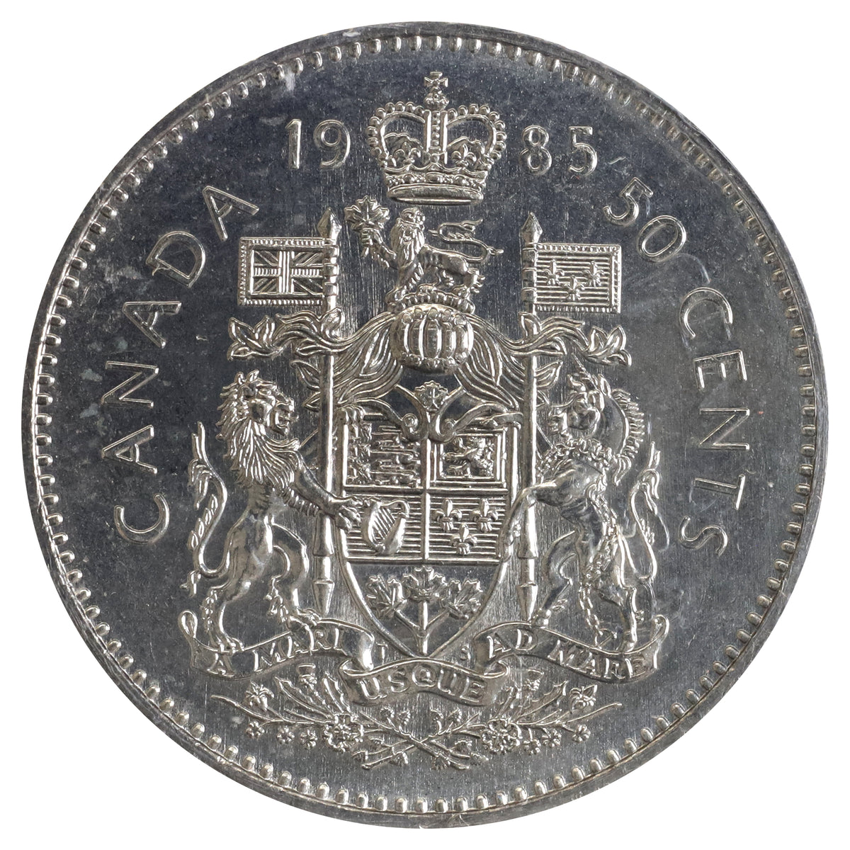 1985 Canada 50-cents ICCS Certified MS65