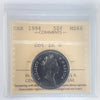 1994 Dot in G Canada 50-cents ICCS Certified MS66