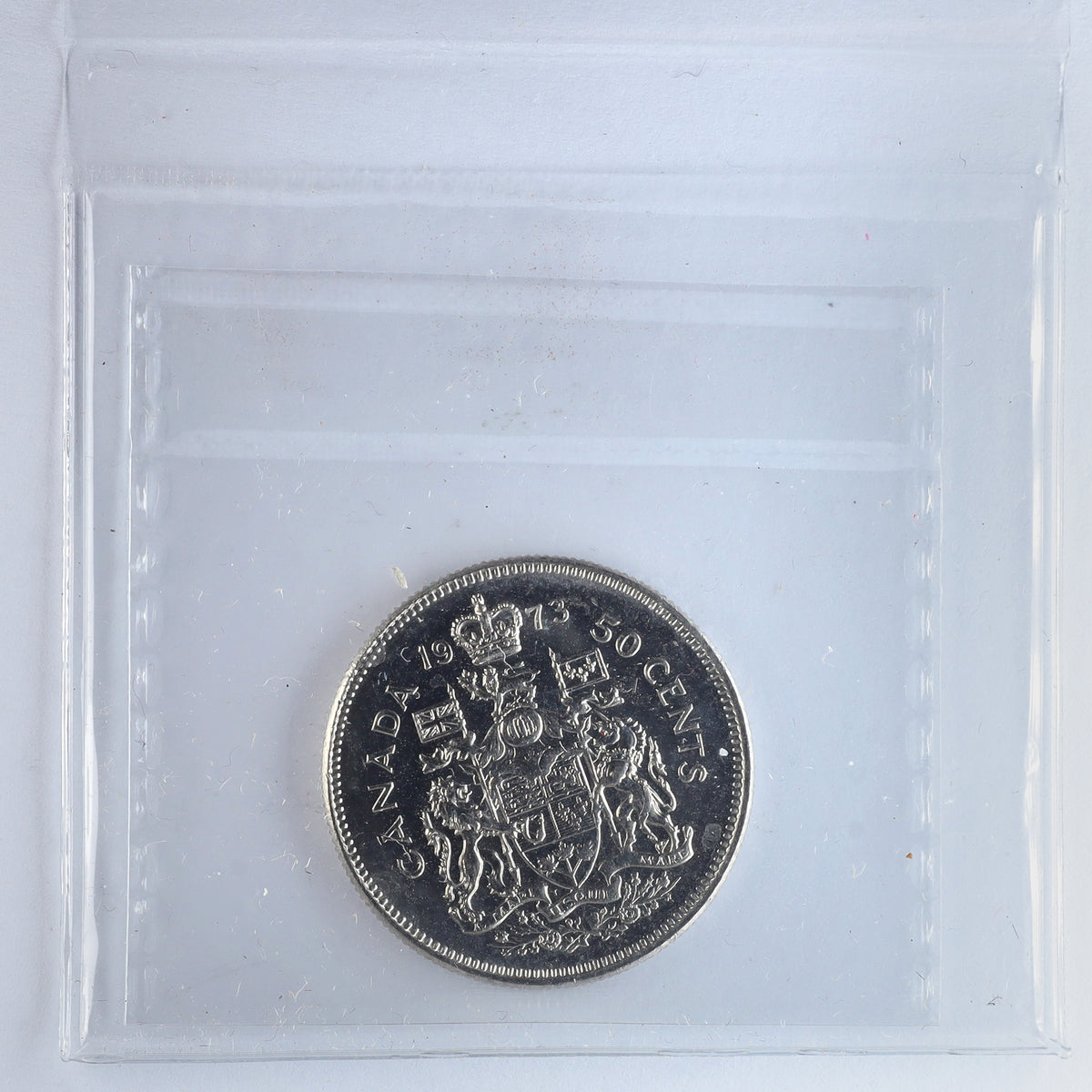 1973 Missing AD Canada 50-cents ICCS Certified MS64