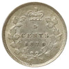 1870 Narrow Rim Canada 5-cents AU-UNC (AU55) $