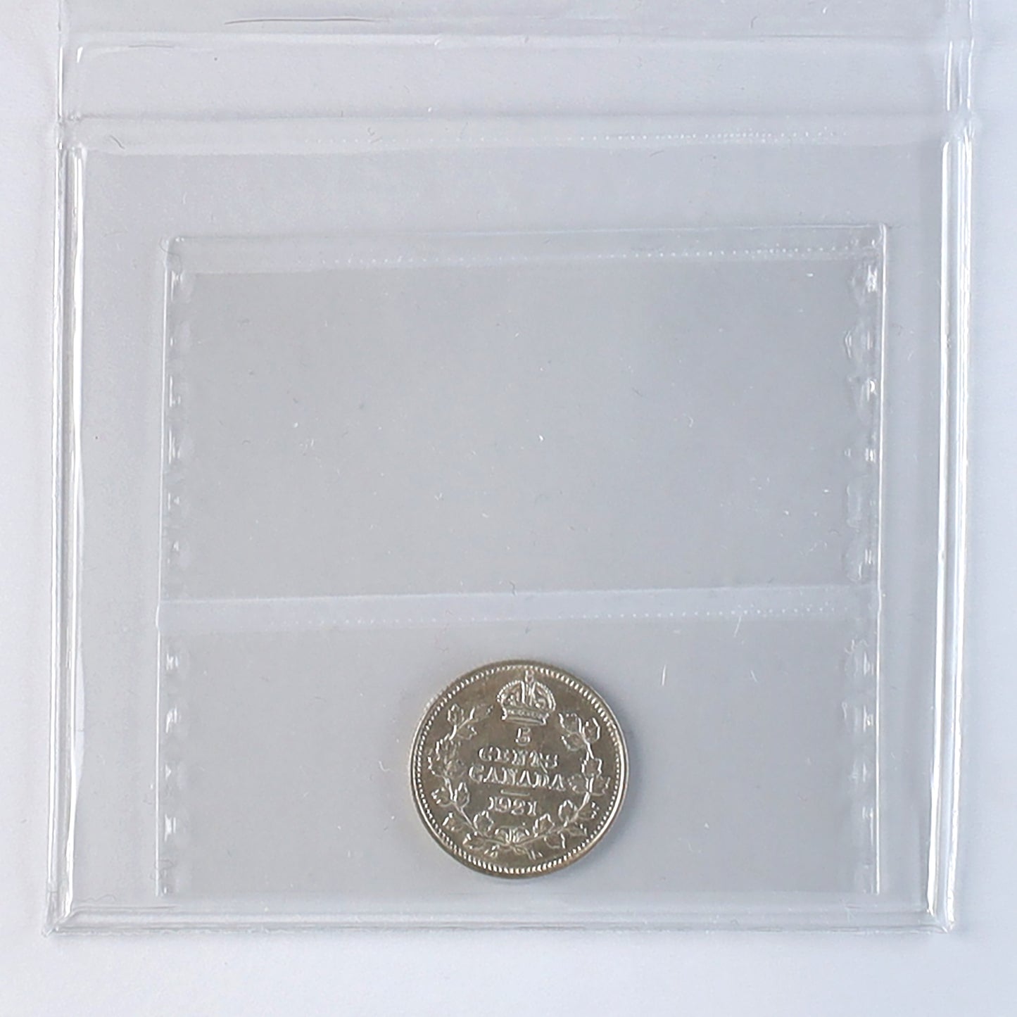 1921 Canada 5-cents ICCS Certified EF40 RARE - NO Credit Cards/Paypal