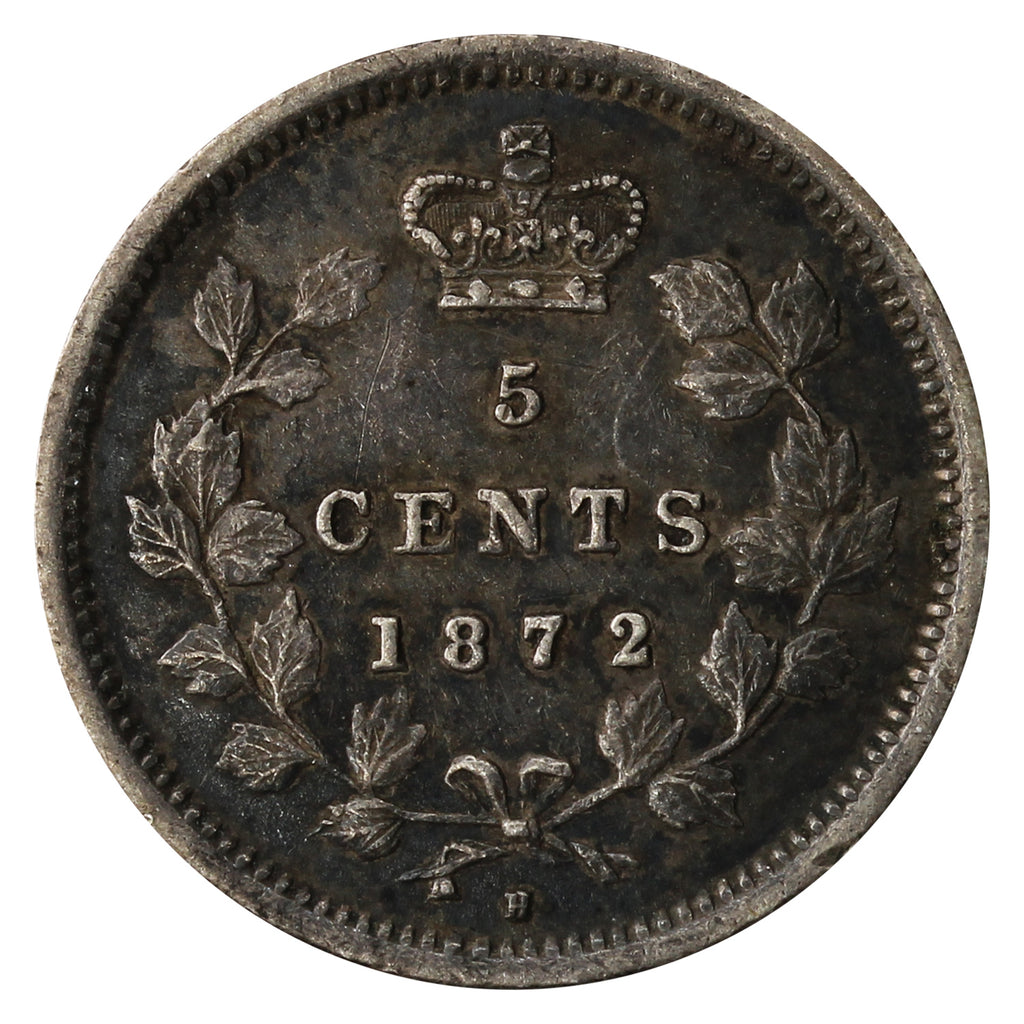1872H Canada 5-cents VF-EF (VF30) $