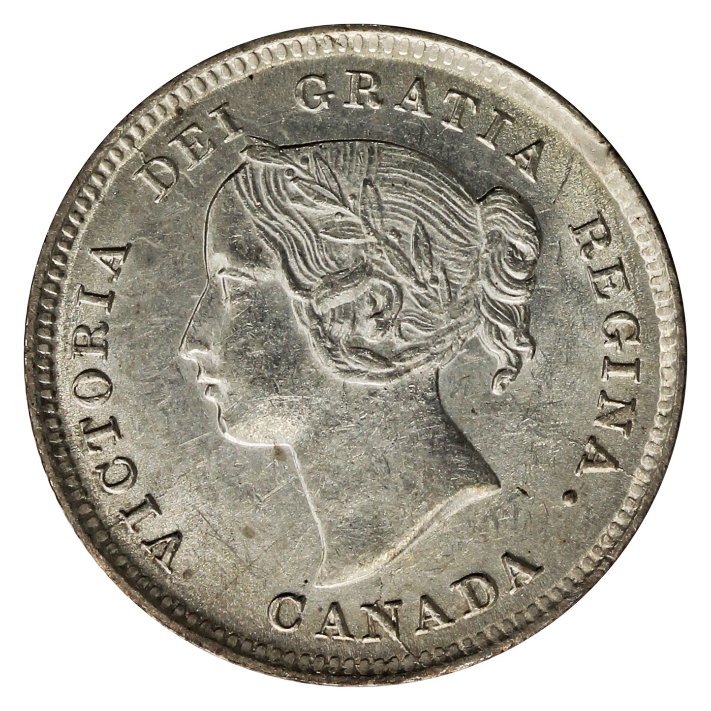 1896 Canada 5-cents AU-UNC (AU55) $